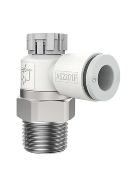 禁铜禁锌推锁节流阀AS1201FGAS2201FGAS3201FG半不锈钢带锁调速阀