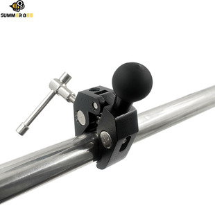 金属大力夹导航球头支架摩托车手机架扩展配件适用Gopro相机360