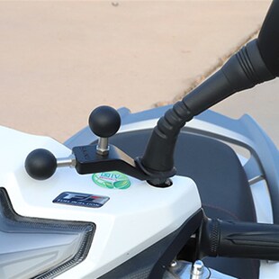 摩托车电动车歪嘴后视镜双球头手机支架固定配件25mm球头拓展改装