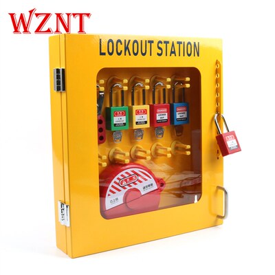 WZNT锁具管理站钢制锁箱锁具挂壁式透明电力锁NT-K42