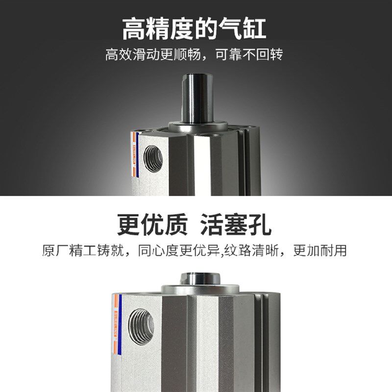 气动薄型气缸SDA16*5-10/15*20*25*30*35*40*45*50-S小型气缸方缸