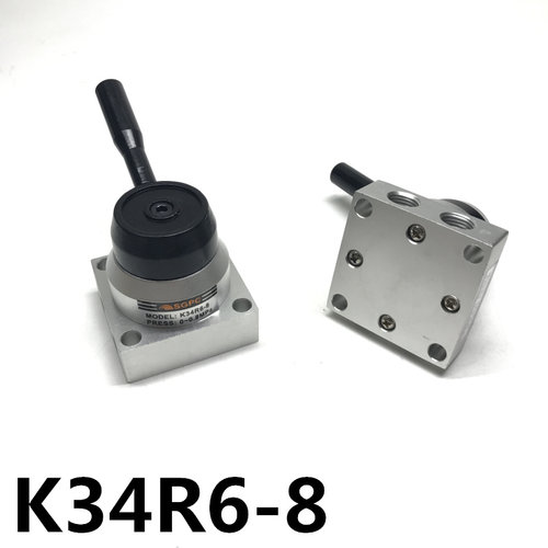 气动手转动阀换气开关SC/MAL/SDA/TN气缸换向阀K34R6-8/K34R6-8D