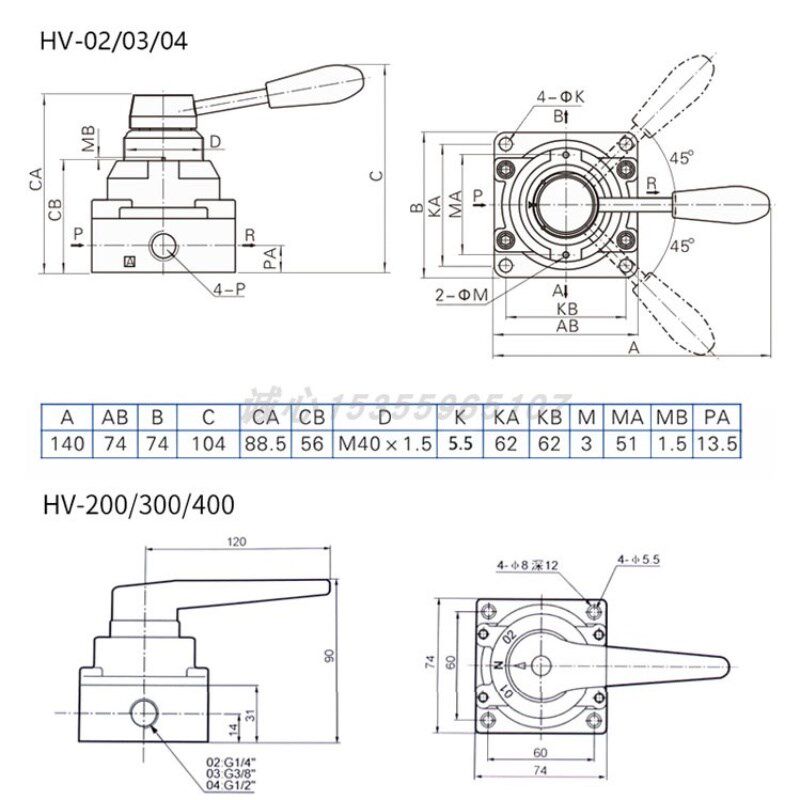 艾克斯AKS亚德气动缸控换向手动板拉转阀34HVR234100-0234681500