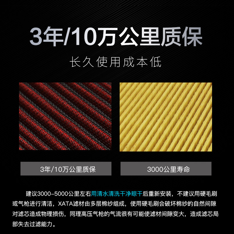 凯越500X/F 400X 台荣400X 恒舰/摩瑞500 改装高流量滤芯空滤配件