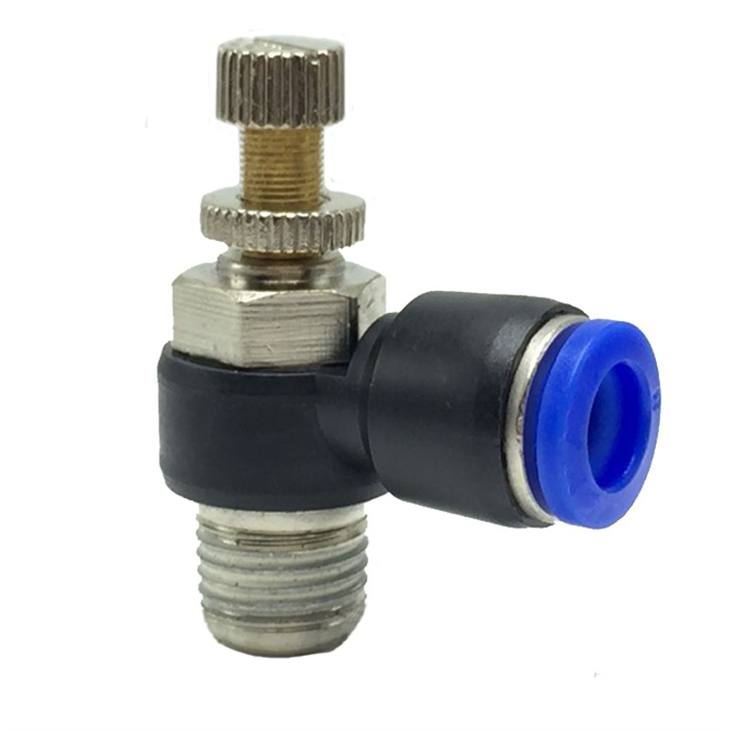 气缸节流阀调速阀气动气管快速接头SL6-M5/4-01/10-03/12-04包邮