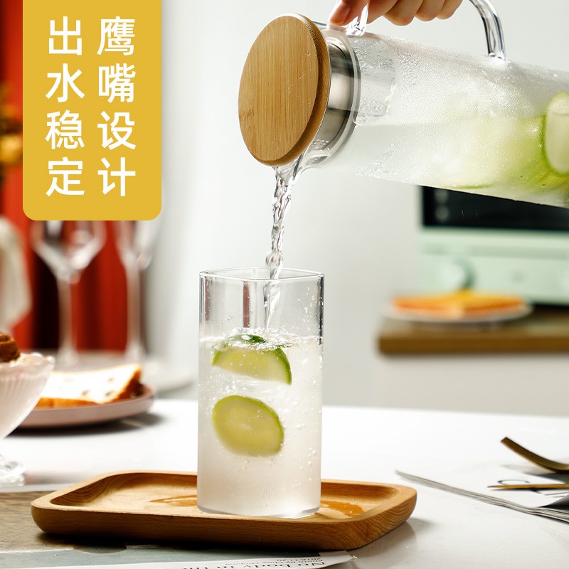 亚克力扎壶塑料PC耐高温防爆餐厅用酒吧果汁壶日式饮料果汁冷水壶