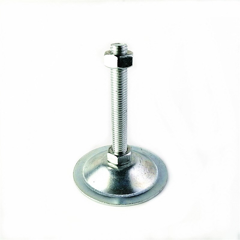 铁皮固定喇叭脚调整脚支撑脚 镀锌平底脚杯 蹄脚机脚底盘76/100盘