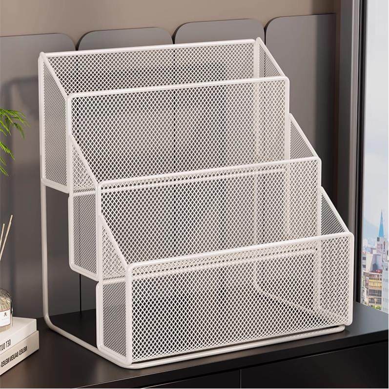 办公桌面储物架金属文件框书本小书架多层收纳盒儿童绘本阅读架,收纳整理,桌面收纳盒,淘宝优惠券,粉丝福利购,淘宝优惠卷
