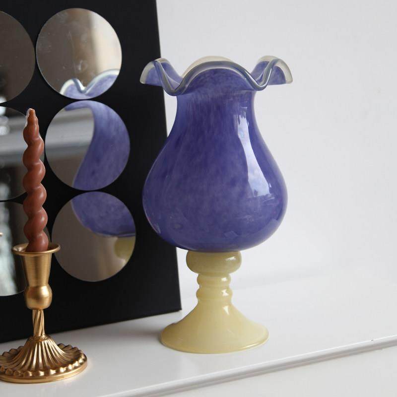 中古风琉璃花瓶插花装饰摆件电视柜玄关家居简约复古紫色芬顿花器,家居饰品,花瓶,淘宝优惠券,粉丝福利购,淘宝优惠卷