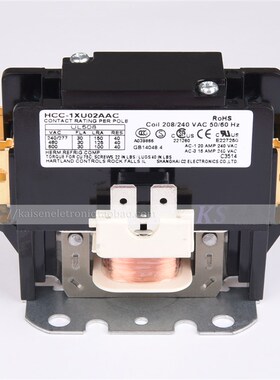HCC-1XU02AAC 208V-240V 30A 制冰机空调 单相带汇流条交流接触器