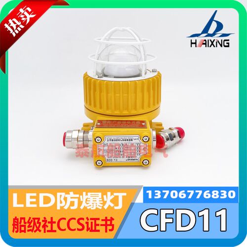 船用LED防爆白炽舱顶灯CFD11铝合金CT6GB 24V220V9W海星现货CCS证