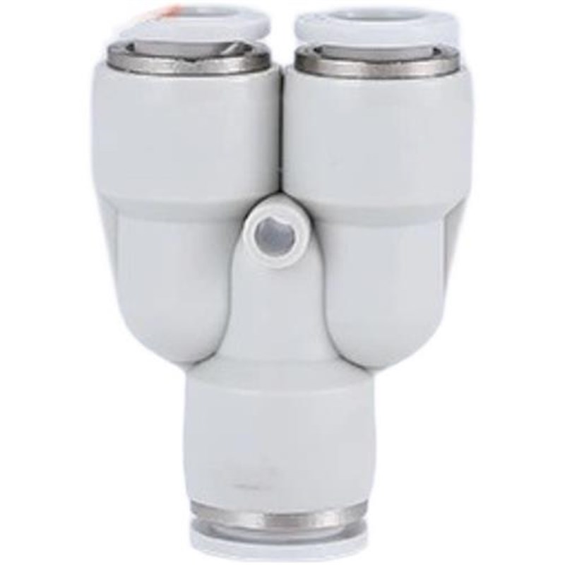 气动元件快速接头白色jPW Y型三通变径PW6-4/8-6/10-6/10-8/12-10