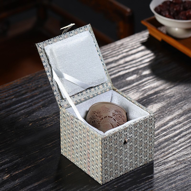 古董文玩瓷器锦盒茶n杯茶壶盖碗礼品盒紫砂壶建盏盖碗陶瓷玉器空