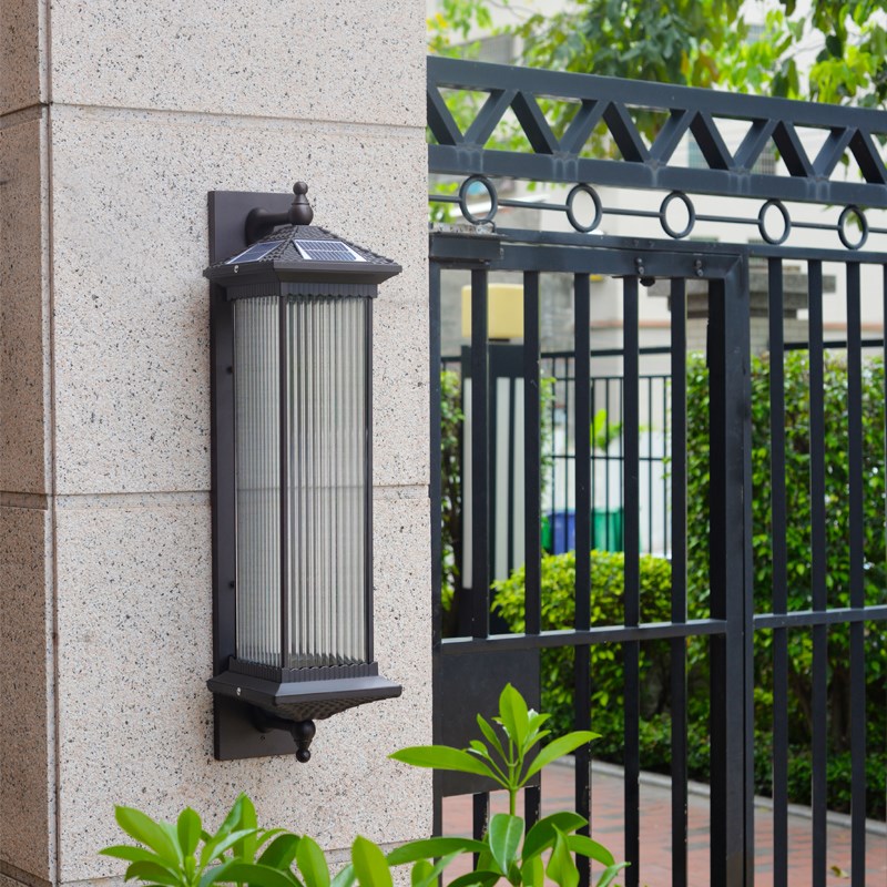 太阳能户外防水中式壁灯t室外家用过道阳台庭院别墅花园入户大门