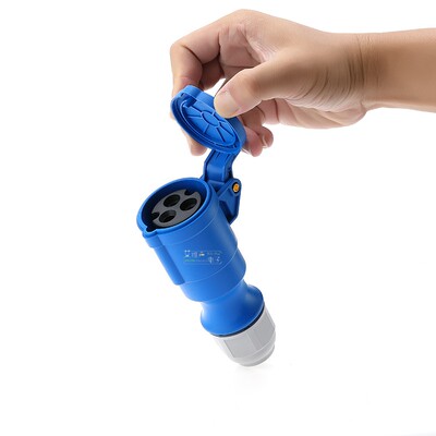 EATA防水IP44电源航空插头工业连接器16a32A三芯机柜机箱灯光音响