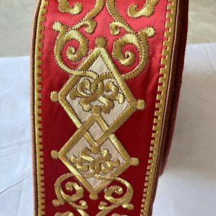 10厘米宽轻奢欧式高经密绣花窗帘花边辅料织带靠垫边吴韵汉风