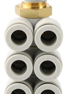 双头三组接头多孔插管 KQ2ZT04-01S 06-02S KQ2BT08-03S 10-04S