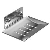 304不锈钢肥皂盒创意沥水免打孔香皂碟卫生间置物架壁挂式