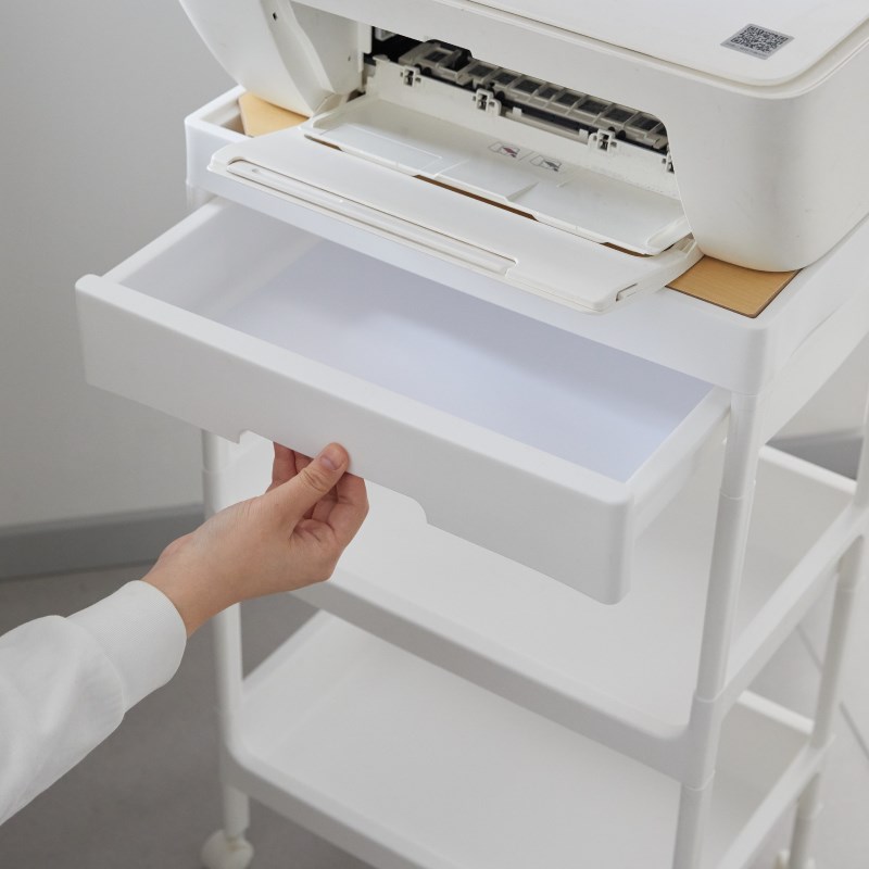 打印机置物架可移动多层收纳书架小推车办公室书桌U复印机专用架