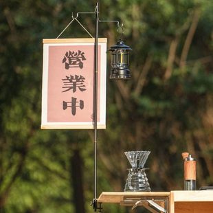 夜市摆摊专用灯架杆便携折叠置物架桌面灯架子