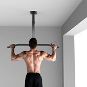 室内家用健身器材天花板吊顶安装 引体向上单杠杆多档高度调节架子
