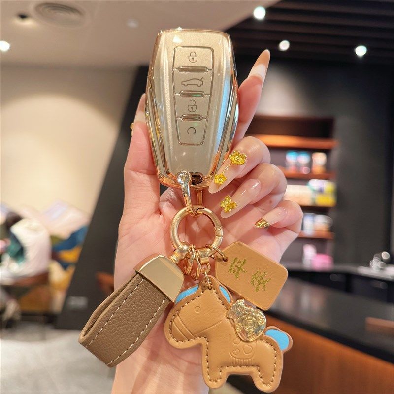 适用吉利帝豪汽车钥匙套缤越嘉际博越prIo星瑞星越l高端壳包扣女