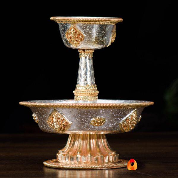 尼泊尔供杯杯手工铜鎏金鎏银八吉祥供供杯的供具供杯 大号18cm,家居饰品,装饰摆件,淘宝优惠券,粉丝福利购,淘宝优惠卷