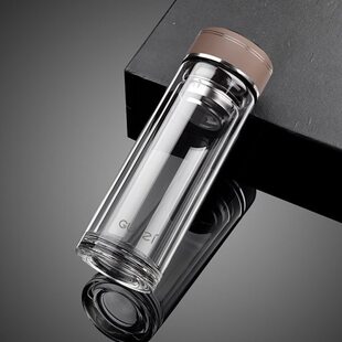 GUOZI果兹GZ-S59星辰男士商务办公杯便携式双层玻璃杯节日礼品订