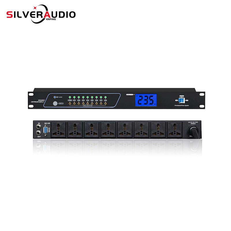 专业智能8通道电源音序器 厂家直供带RS232LCOM接口周边设备时序