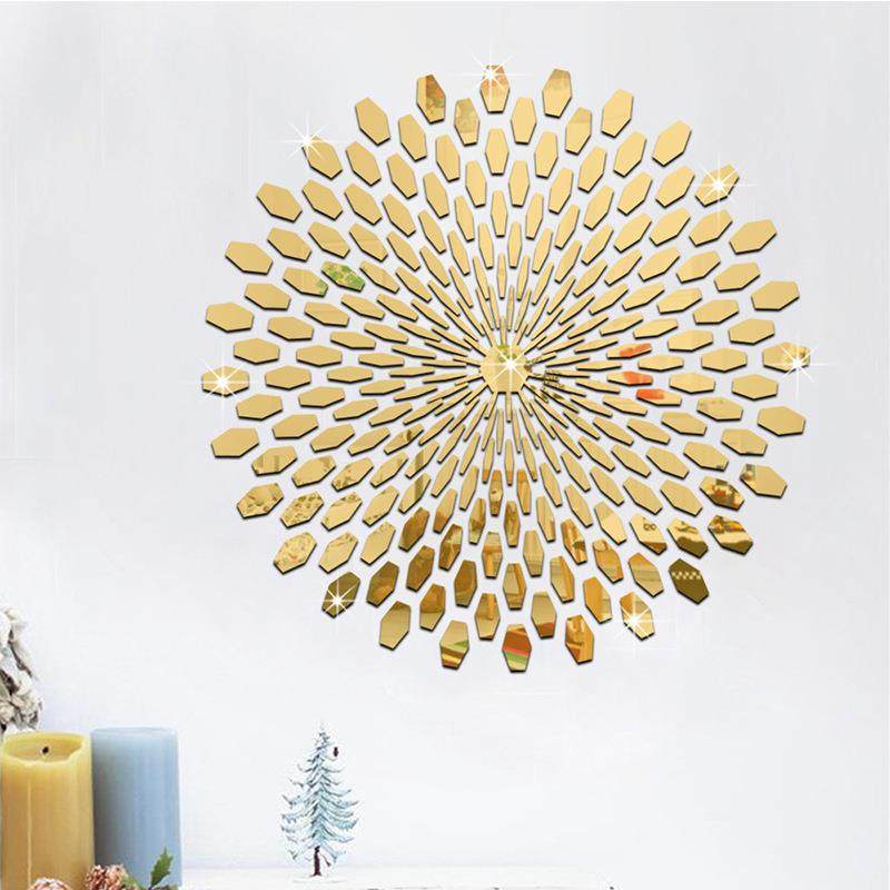 向日葵太阳花亚克力镜面贴客厅沙发卧室床头背景装饰贴画客厅装饰,家居饰品,软装墙贴,淘宝优惠券,粉丝福利购,淘宝优惠卷