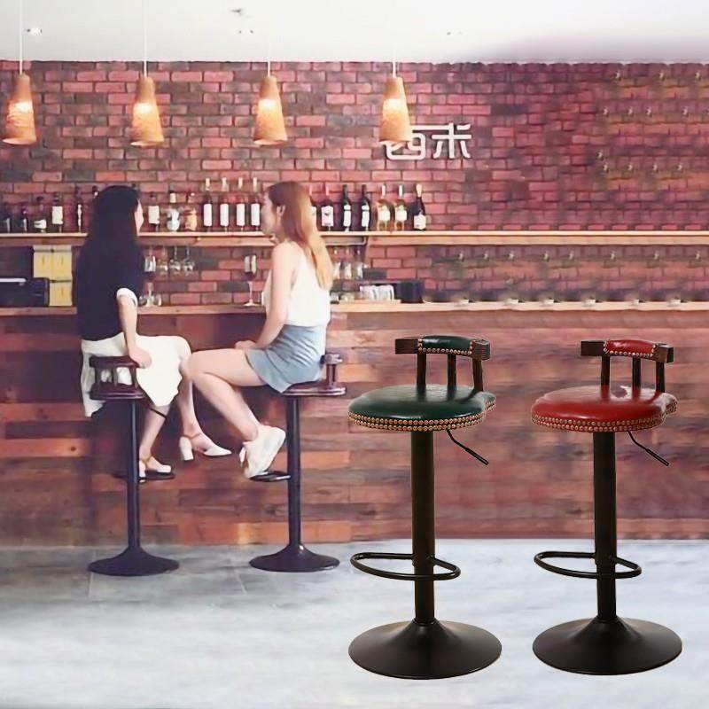 9WKTV酒吧椅升降旋转靠背皮革家用凳子咖啡厅奶茶店柜台铁艺高脚,商业/办公家具,酒吧桌,淘宝优惠券,粉丝福利购,淘宝优惠卷