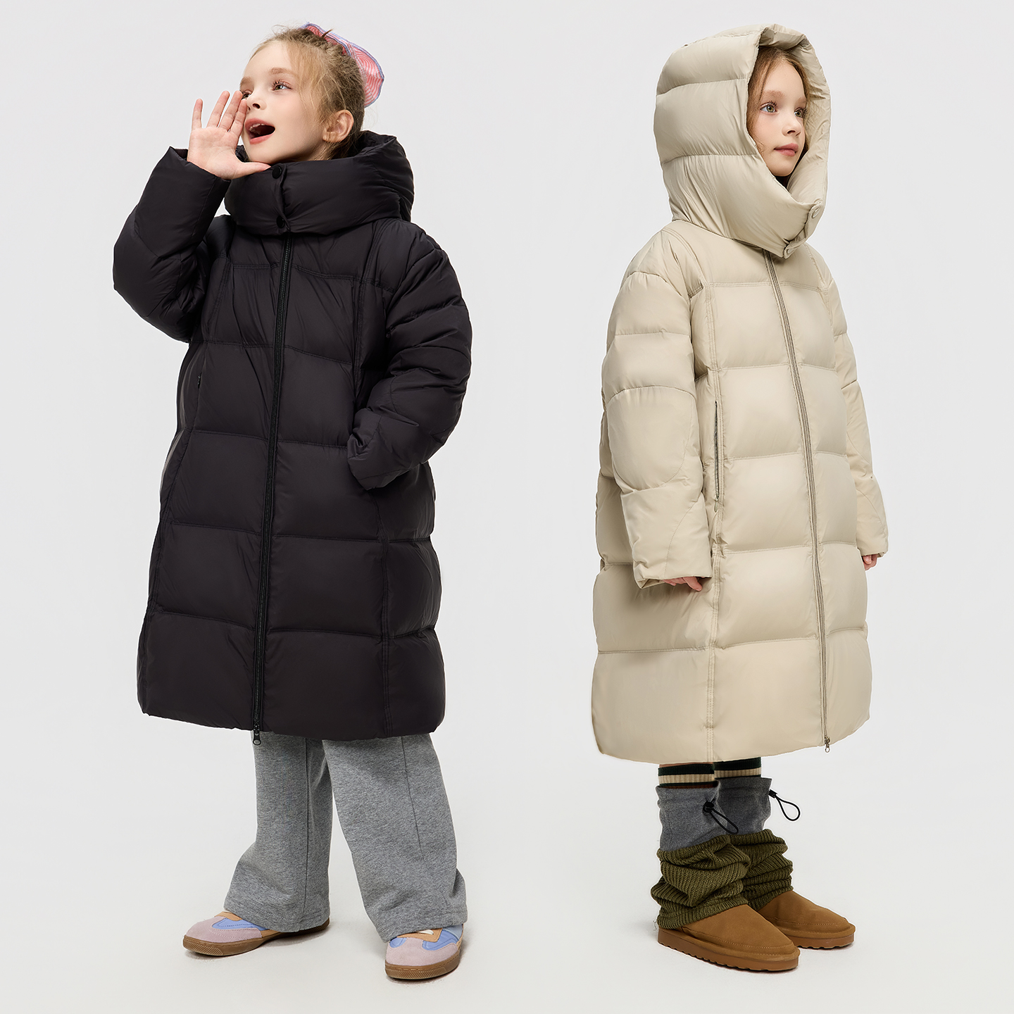 儿童羽绒服中长款2025新款