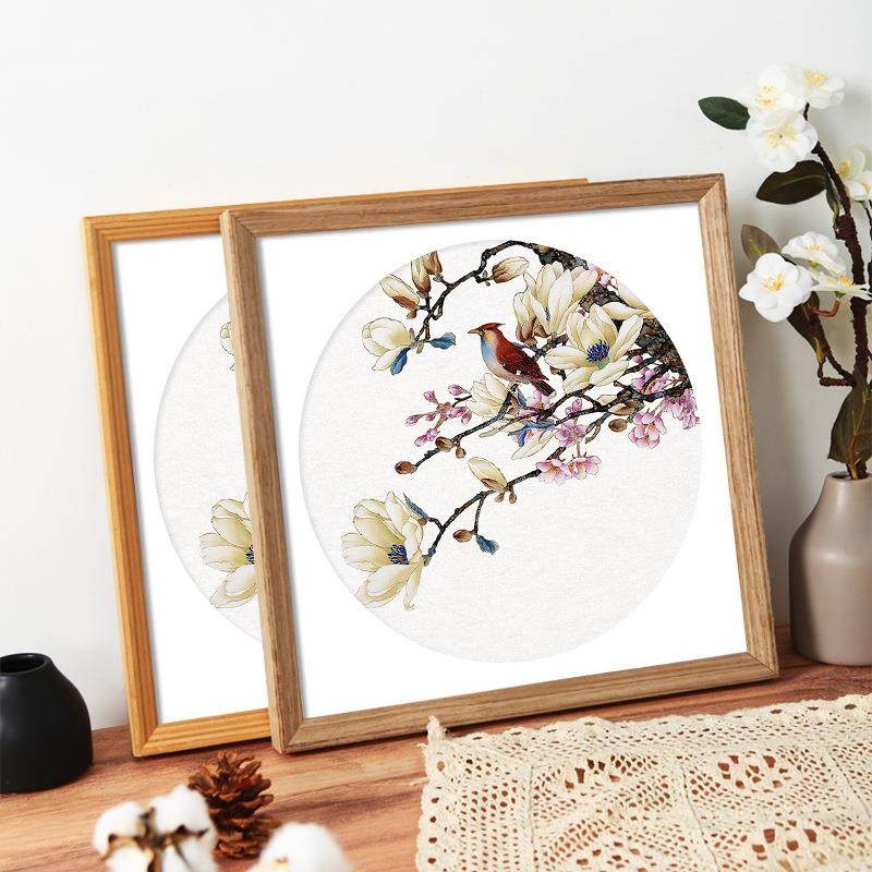 实木正方形画框挂墙国画字画装裱钻石框架十字绣相框边框自装组合,家居饰品,DIY亲子装饰画,淘宝优惠券,粉丝福利购,淘宝优惠卷