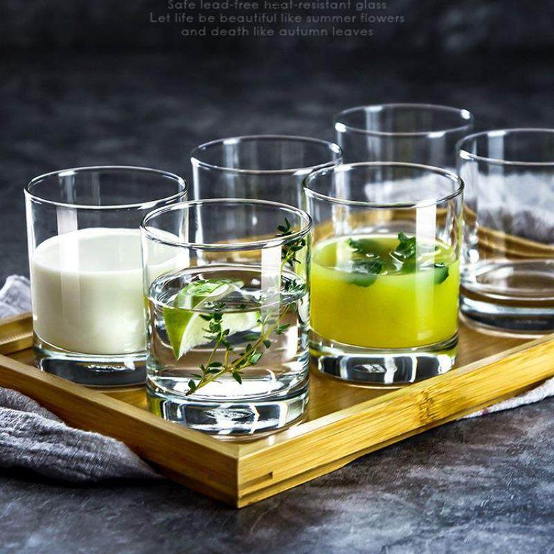 买一套送一套玻璃杯套装耐热水杯家用茶啤酒杯白酒广告饮料杯
