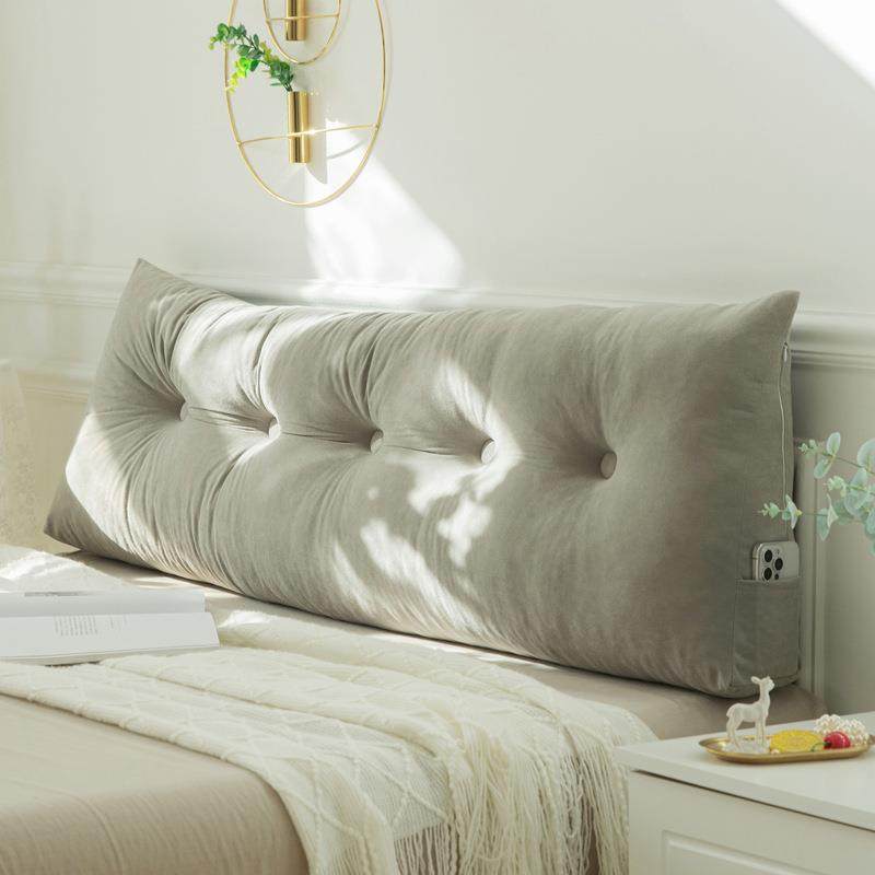 纯色现代三角床头靠垫床上靠枕大靠背靠垫榻榻米客厅软包卧室靠包,居家布艺,抱枕被,淘宝优惠券,粉丝福利购,淘宝优惠卷
