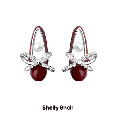 Shelly Shell芭蕾耳钉 小众设计时尚简约