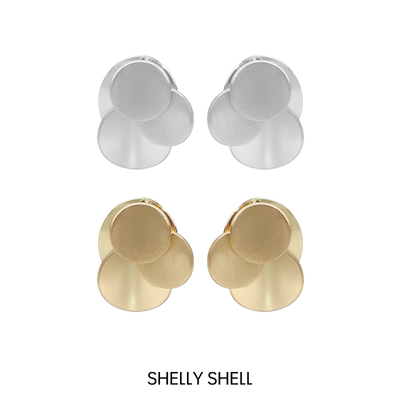 Shelly Shell圆起耳钉 小众气质轻奢时尚