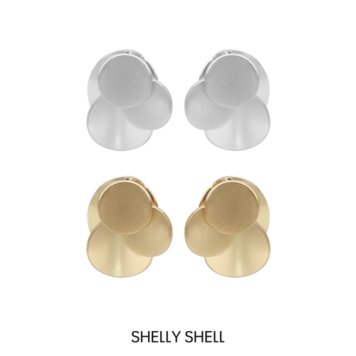 Shelly Shell圆起耳钉 小众气质轻奢时尚
