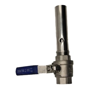 涌泉鼓泡喷头七彩暖光LED水下灯中孔6分带阀低压水景景观喷泉旱喷