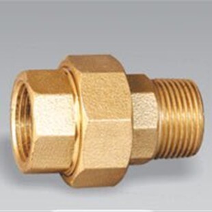 4分 2专卖店 埃美柯662黄铜加厚内外丝活接头水管配件DN15 正品