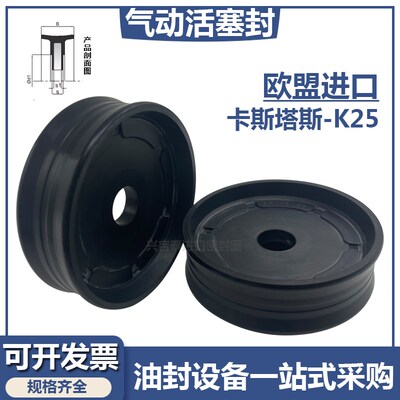 SSP TDP整体骨架双向气动密封件KASTAS进口K25英制气缸活塞密封圈