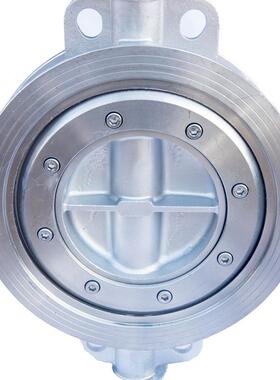 中国良阀固316L不锈钢D3703门W-16RL涡轮548硬密封对夹式蝶阀DN50