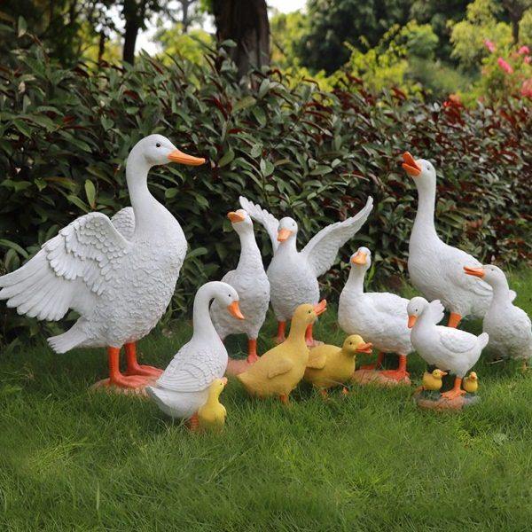 花园小鸭子摆件户外草坪造景假动物模型园林景观庭院水池小区装饰,家居饰品,户外/庭院摆件,淘宝优惠券,粉丝福利购,淘宝优惠卷