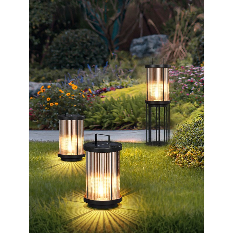 太阳能庭院灯坪手k提装饰户外阳台花园灯露台氛围院子别墅落地灯