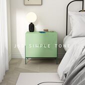 简色调高端大气床头柜40cm宽儿童男孩无甲醛百搭艺术感超薄35cm宽