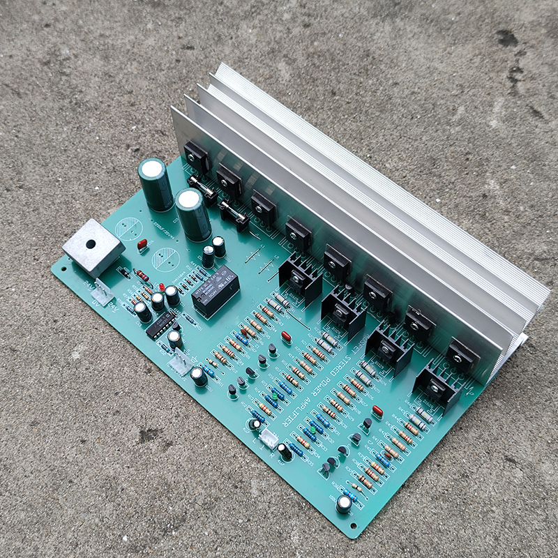 500W8管音响功放板成品板大功率C发烧级成品家用2.0纯后级功放板