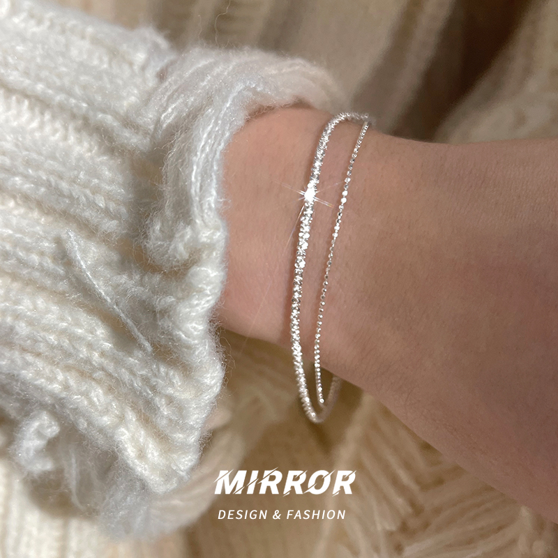 925纯银满天星手链女手环手饰A个性时尚韩国网红气质BCS946