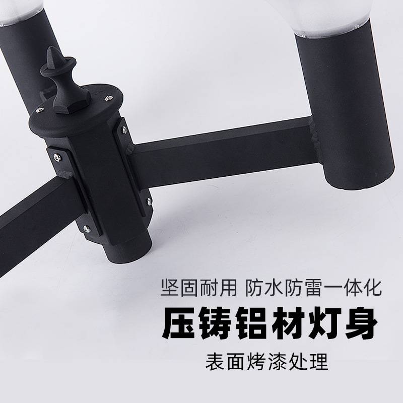 户外2米2.5米3米LED庭院灯太阳能15W小区公园广场花园道路景观灯