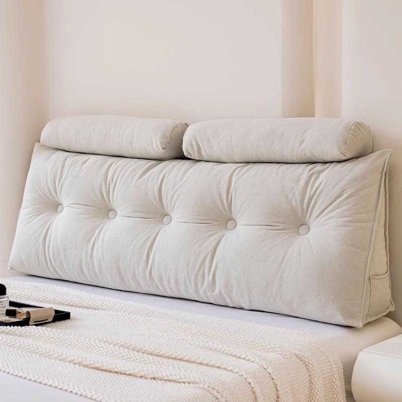 雪跨尼尔三角靠背软包压靠枕床头靠垫可be006拆洗境缩带头夹腿护