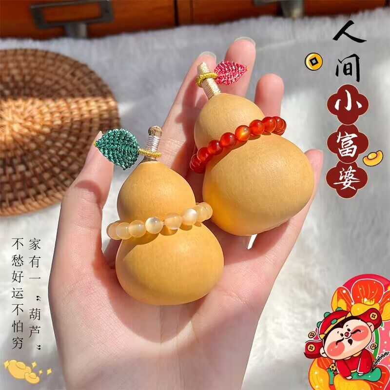 精品小手捻葫芦手把件带龙头原生态胖墩葫芦绕指柔盘玩.玩件男女